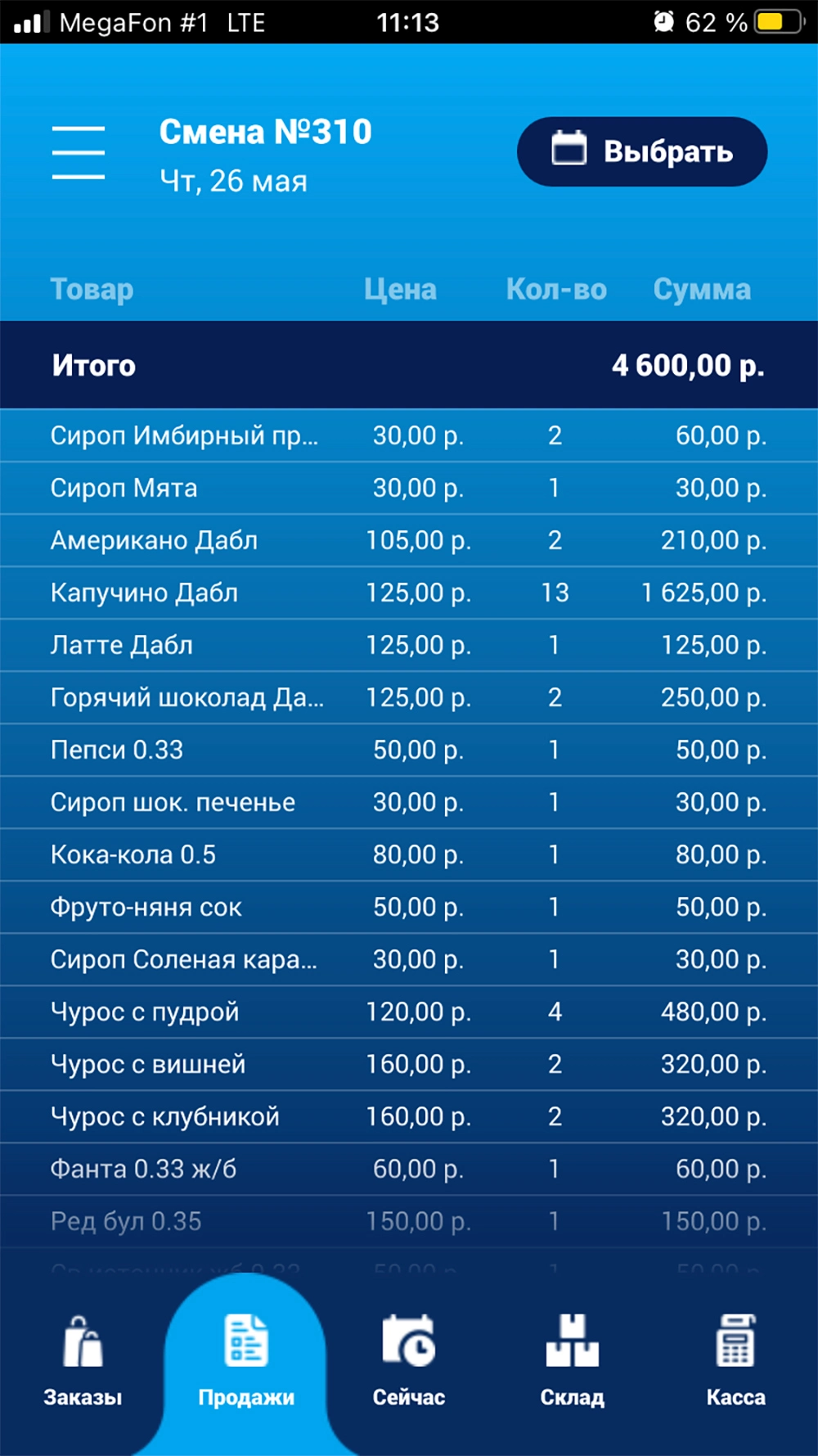 Управление финансами в Фьюжн ПОС