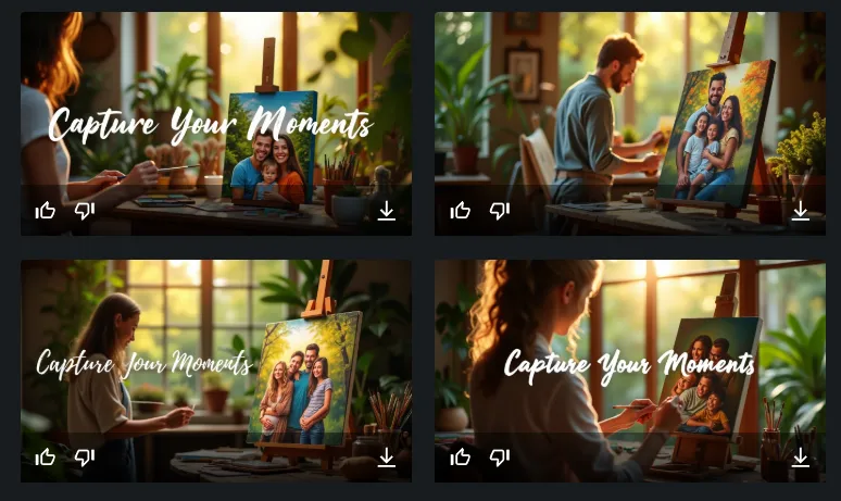 Результат генерации по URL в AI Banner