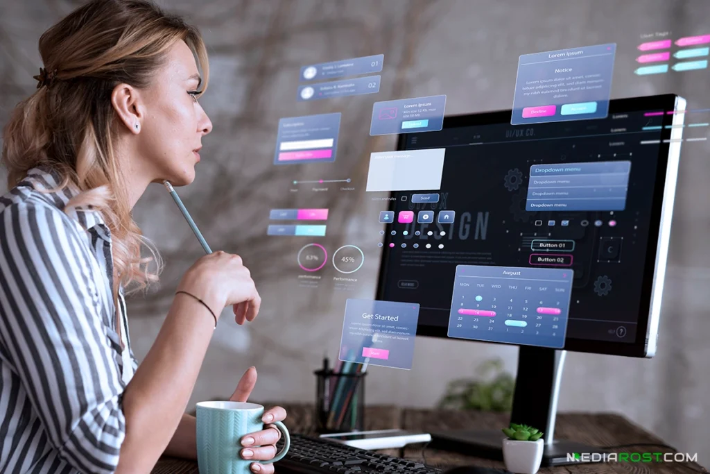 Женщина думает Как создать сайт бесплатно