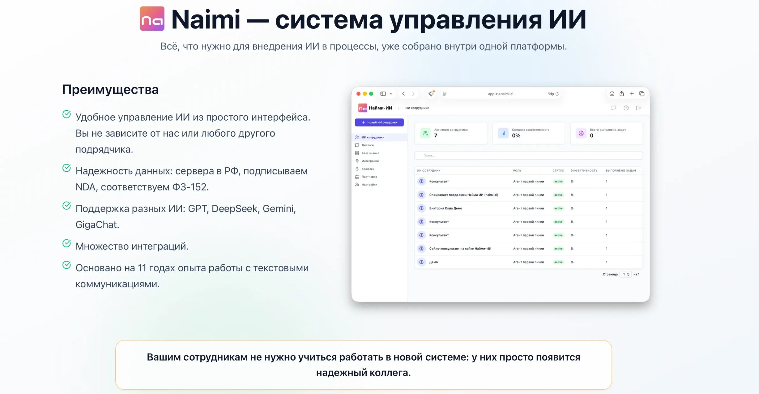 Naimi - система управления ИИ